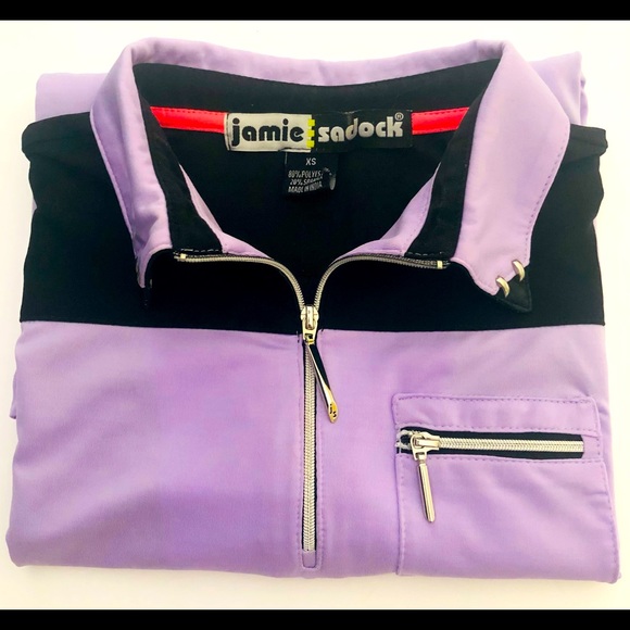 Jamie Sadock Womens Top Size XS 1/4 Zip Golf Polo Shirt Short Sleeve - Picture 5 of 9